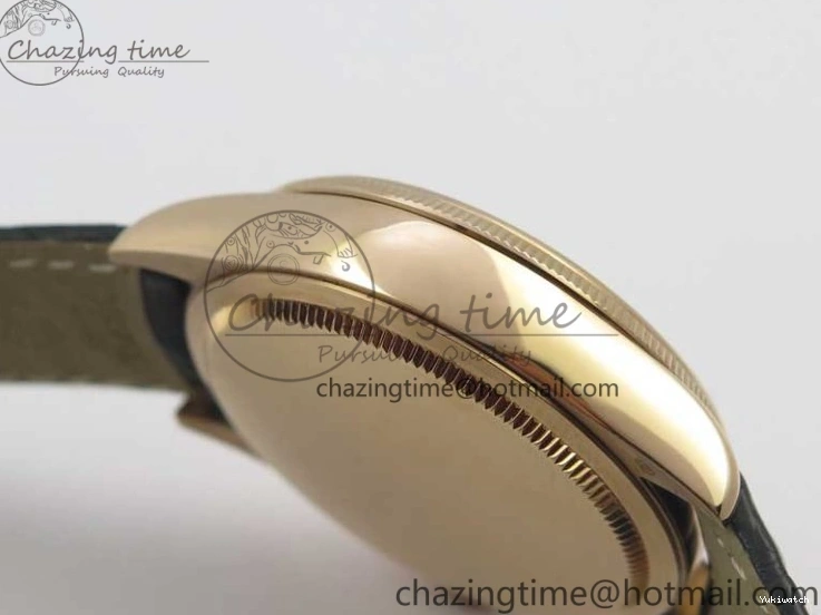 Markers Edition on Date BP Real Stick Cellini Black SA3165 RG 50519 Best Black Maker Dial Strap Leather 0725